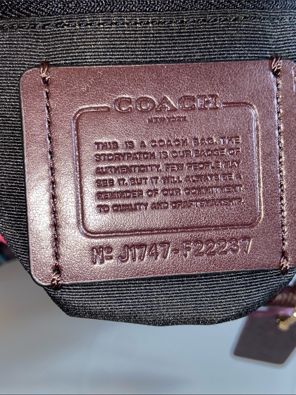 Coach Mini Bennett Satchel with Edgepaint EUC NO Crossbody strap - Picture 10 of 10